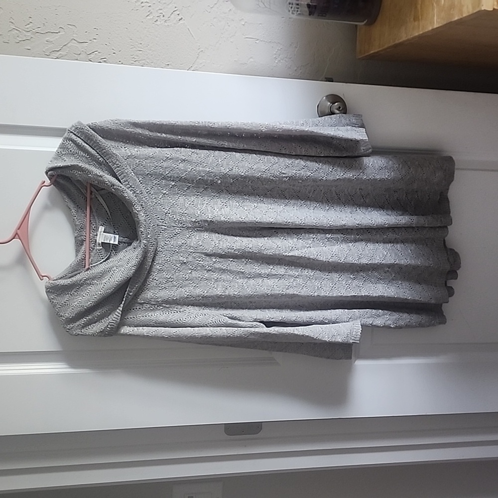 grey thin patterned sweater size 22/24w